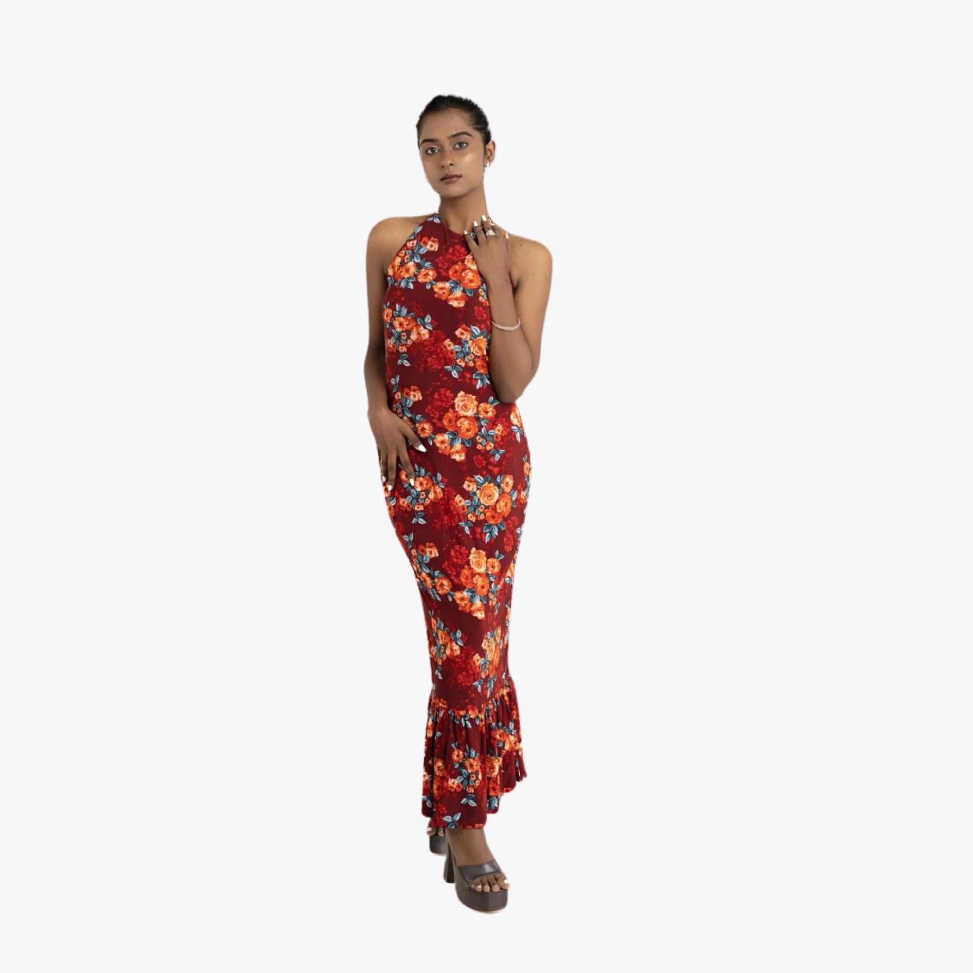 Dolcezza Romantic Floral Maxi Dress